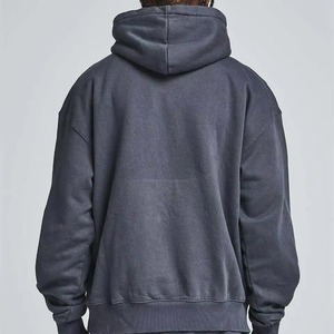 Sudadera con Capucha de Diseño Nuevo, Estilo Urbano, Lavado Ácido, Talla Grande, Vintage para Hombre, Tejido Grueso de Felpa Francesa - Product Image 5