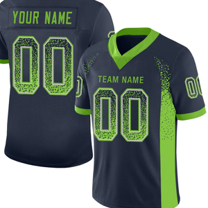 Maillot de football personnalisé vert marine, nom d'équipe personnalisé, n'importe quel nom et numéro, uniforme de football américain pour femmes et hommes, respirant, sport - Product Image 3