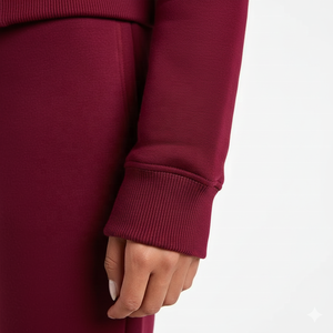 Vêtements de sport pour femmes, sweat-shirts à capuche et pantalons de survêtement à fermeture éclair, fabriqués en usine, style streetwear, tendance, chauds, en molleton technique - Product Image 4