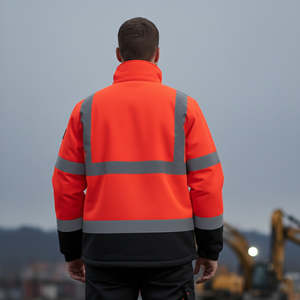 Chaqueta de Seguridad Reflectante Impermeable de Alta Visibilidad para Trabajadores de la Construcción y de Carreteras, Precio de Descuento - Product Image 4