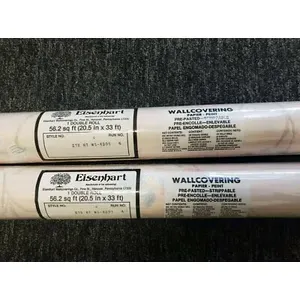 สติกเกอร์ติดผนังม้วนสองชั้นลายดอกไม้สีชมพูสำหรับติดผนังแนววินเทจ - Product Image 1