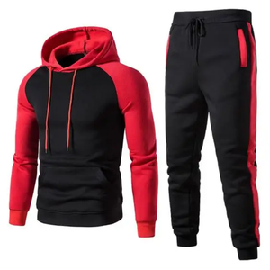 Chándal de algodón para hombre, chándal personalizado, conjunto de Jogger, chándal para correr, conjunto de pantalones de chándal y sudadera con capucha para hombre - Product Image 3