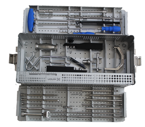 Juego de instrumentos de uñas de fémur proximal Trauma ortopédico Fijación interna Pin de cadera Plantilla de brazo de puntería de precisión de aluminio duradero - Product Image 3
