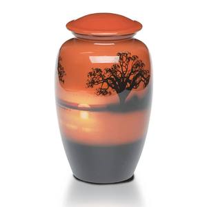 Urnas de cremación funeraria de oro y Metal, urna de cenizas conmemorativas de estilo americano, Color personalizado, tamaño estándar personalizado - Product Image 5