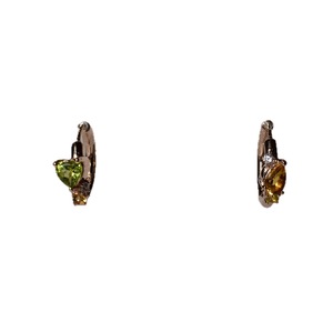 S925 14K Gold Plated Chunky Natural Turquoise Cubic Zirconia Earring Customizable for Retail OEM ODM from Thailand - Product Image 1