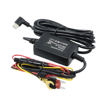 Kit de câblage direct 12V/24V vers 5V 3A pour caméra embarquée, câble de charge pour caméra de tableau de bord avec prise Micro USB à angle droit