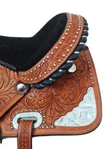 Sillín de caballo cómodo inglés occidental de carreras de diseñador hecho a mano de cuero Premium de calidad superior en fabricación mayorista - Product Image 4