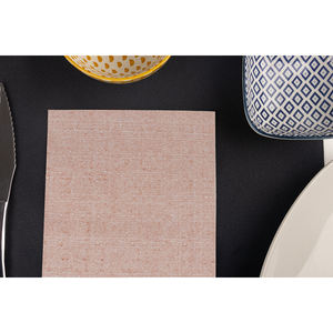 Serviettes en papier imprimées Capri en terre cuite 30x40cm, pliées 1/4, Bambutex Naturel, 600 pièces, B2B - Product Image 3