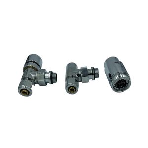 HM Thermostatic Radiator Valves 1/2x16 mm Chrome Multilayer Thermostatic Head with <b>Temperature</b> <b>Control</b> for Water Media - Product Image 2