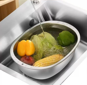 Set di Ciotole in Acciaio Inox per Cucina, Scolapasta in Metallo con Set di Ciotole per Mescolare, Colini per Verdure, Frutta e Impasto - Product Image 1