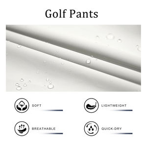 Pakistan fabricants hommes coupe classique pantalon de golf extensible dans les quatre sens couleur blanche coupe ajustée séchage rapide pantalon de golf été - Product Image 5