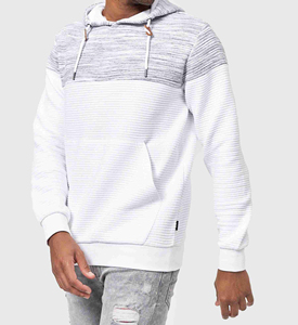 Sudadera con capucha para hombre ecológica, diseño único mezclado de algodón, servicio OEM - Product Image 1
