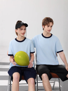 เสื้อยืดสำหรับผู้ชาย210GSM คอตตอน100% คอกลมพิมพ์ซับลิเมชันออกแบบโลโก้ได้ตามต้องการสำหรับฤดูร้อน - Product Image 5