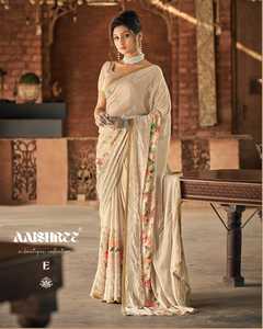 Latest Designer Women's Soft Georgette Printed <b>Saree</b> Sequins <b>Hot</b> Selling Casual Party Wear Wedding Sari Wholesale Rate India - Product Image 2