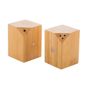 Ensemble sel et poivre en bambou du Kerala, outils écologiques pour herbes et épices - Product Image 6