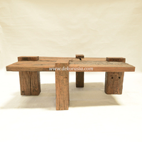 Mesa de Centro de Madera Rústica Hecha a Mano, Ecológica y Personalizable para Villa, Hotel, Apartamento, Muebles de Sala de Estar, Decoración del Hogar