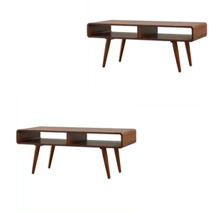 Table basse carrée minimaliste moderne faite à la main en Indonésie meubles de salon en bois massif prix de gros utilisation directe - Product Image 6