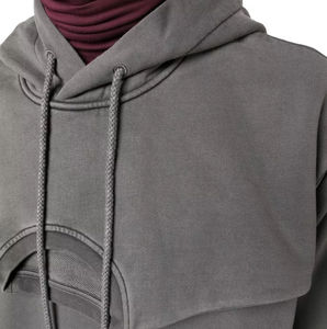 100% coton tech polaire éponge française 400gsm pull à capuche et sweat nouveau style lavé à l'acide vintage sweats à capuche broderie logo - Product Image 4