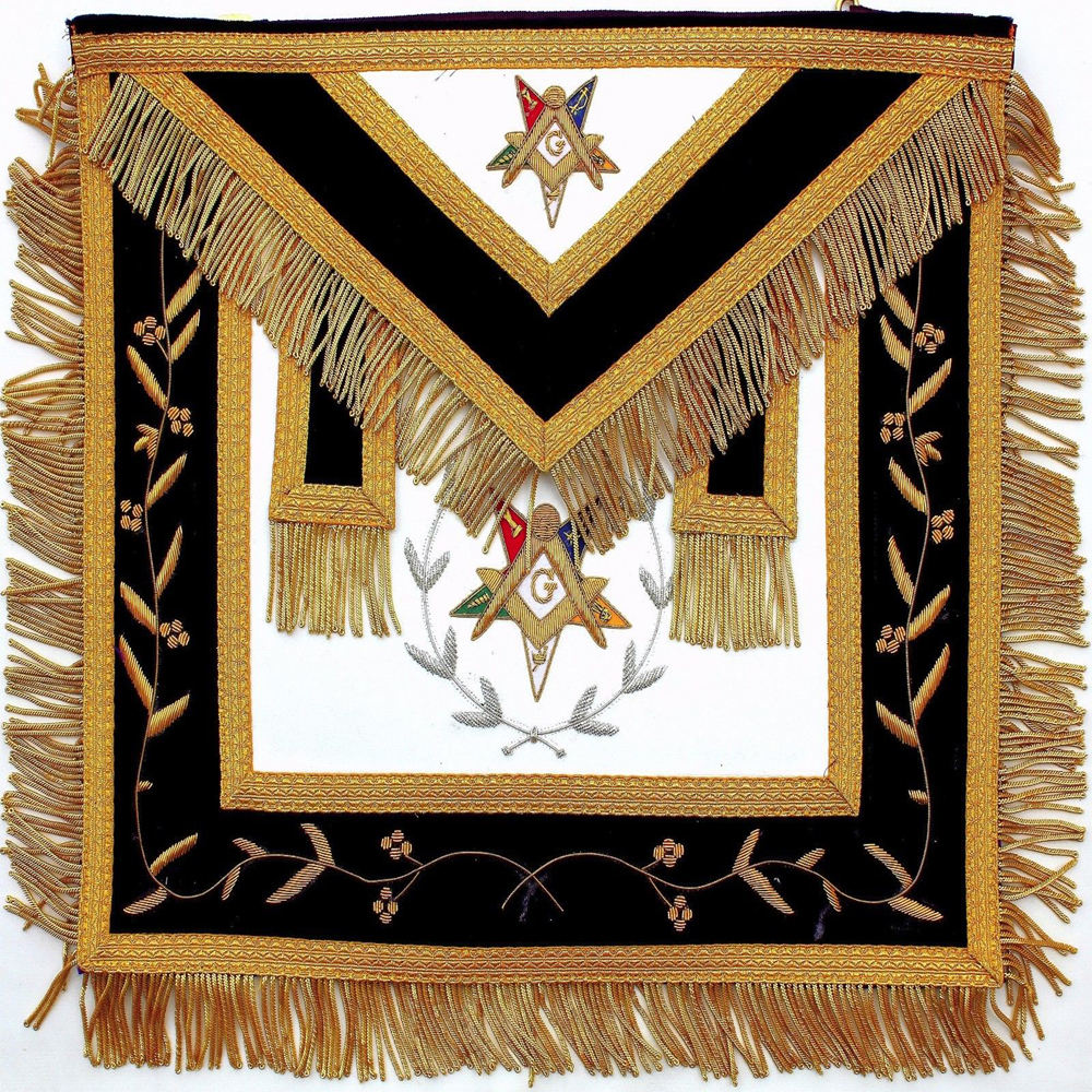 Handmade Embroidery Craft Wholesale Beautiful Masonic Leather Apron Cross-Stitching & Needlework Resin Crafts Painting