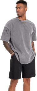 T-shirt délavé à l'acide pour hommes en gros 100% coton t-shirt coupe ample streetwear fabrication de vêtements t-shirt coupe boxe pour hommes pour hommes - Product Image 3