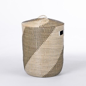 Contenedor de almacenamiento de fibra natural para organización de armarios, cestas de almacenamiento de ropa de fibra natural de primera calidad - Product Image 1