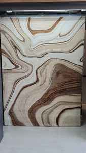 Alfombra Moderna Abstracta de Jacquard Tejida de Polipropileno con Diseño Floral para el Hogar, para Dormitorio, Cocina, con Material de Yute y Poliéster - Product Image 4