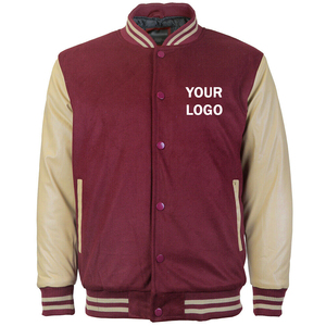 Chaquetas de bombardero Varsity de la escuela secundaria, chaquetas de béisbol informales Vintage, bordado personalizado para hombres, manga de cuero PU, ropa de calle acolchada - Product Image 6