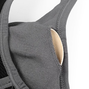 Plus Size Breathable Padded Wire Free Racerback <b>Sports</b> Bra for <b>Women</b> Yoga Workout Front Logo High Fitness - Product Image 5