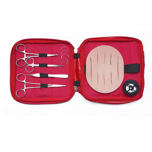 Kits de chirurgie 6 pièces allemand acier ciseaux pince à épiler pince scalaire Kit chirurgical avec étui à fermeture éclair et coussinet de suture - Product Image 2