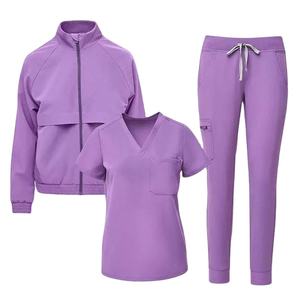 Tenues Médicales Personnalisables pour Infirmières : Blouse et Pantalon Jogger, Uniformes d'Hôpital pour Femme, Ensembles de Tenues Médicales Tendance 2026 - Product Image 1