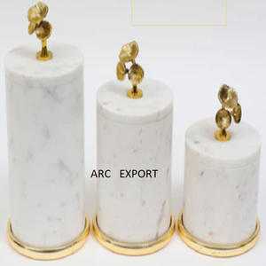 Boîtes décoratives en métal antique, boîtes de luxe en métal, boîtes décoratives avec couvercle en forme de fleur, bocaux de rangement avec couvercle rond - Product Image 4