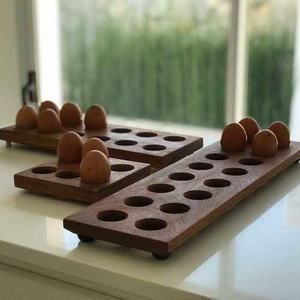 Soporte para huevos de madera ecológico para cocina, perfecto para huevos frescos de granja para freír huevos y Media fritura - Product Image 5