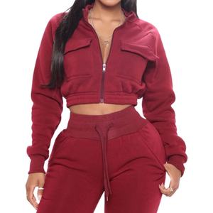 Alta calidad 100% algodón desgastado recortado pulóver Sudadera con capucha pantalones de chándal transpirable invierno otoño ropa de entrenamiento Jogging invierno - Product Image 4