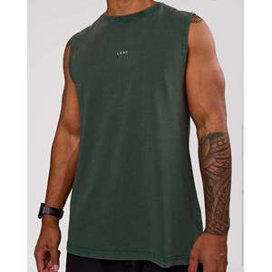 Débardeur de musculation pour homme - Vêtement de sport respirant à capuche XL Vert nuit délavé - Product Image 2