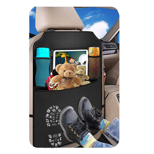 Nouvel Organisateur de Siège Auto Polyvalent en Polyester Style Kick-Style 2025 avec Plateau Porte-Gobelet pour Rangement et Voyage des Enfants - Product Image 4
