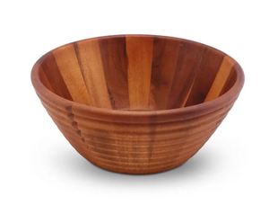 Tazón de Madera Clásico Ecológico Hecho a Mano para Servir, Tazón Redondo de Madera Natural para Frutas y Ensaladas para el Hogar - Product Image 2