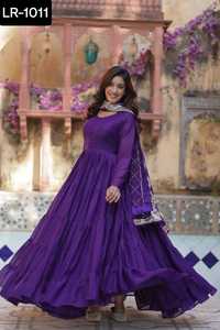 Lourd pur viscose velours Salwar costume robe pakistanaise Bollywood concepteur Salwar Kameez Festival porter broderie Anarkali robes - Product Image 3