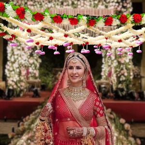 रंगीन दुल्हन पुष्प प्रवेश द्वार भारतीय पंजाबी पिकास्टनी दुल्हन विवाह सहायक सगाई पार्टी हाल्दी मेहंदी - Product Image 1