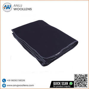 ผ้าห่มขนสัตว์สีน้ำเงินกรมท่าออกแบบได้ตามต้องการ - Product Image 4