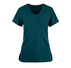 Ensembles de gommage de marque privée uniforme pour femmes col en V Logo personnalisé tailles couleurs Design hôpital médical vente en gros ensemble de gommage à bas prix - Product Image 1