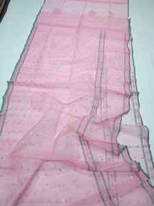 Exclusive Deshi Dhakai Pink <b>Jamdani</b> Sharee Export Quality for Women <b>JAMDANI</b> FABRIC Blue GREEN Golden Sky Blue From Bangladesh - Product Image 5