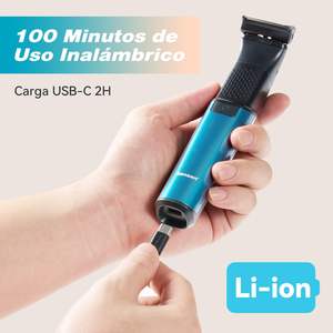 Rasoir Corporel Étanche pour Hommes – Barbe, Aisselles, Poitrine, Jambes, Parties Intimes – Lame en Céramique avec Peigne Ajustable, Écran Vert - Product Image 4