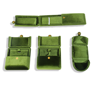 FSD Newly Design Velvet <strong>Jewelry</strong> <strong>Box</strong> Double Door with logo Wholesale Colorful <strong>Jewelry</strong> Ring Pendant <strong>Box</strong> for <strong>Jewelry</strong> Gift Pack case - Product Image 5