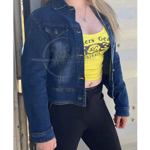 Chaquetas vaqueras de algodón para mujer, precio al por mayor, Chaquetas vaqueras informales rápidas de alta calidad en stock - Product Image 2