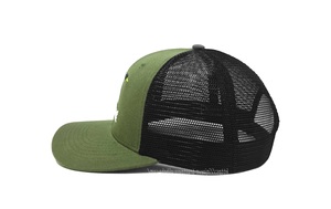 Wholesale Custom Embroidery Custom Logo on <b>Green</b> Trucker Mesh <b>Hats</b> Mid Profile High Quality Sports <b>Hats</b> - Product Image 3