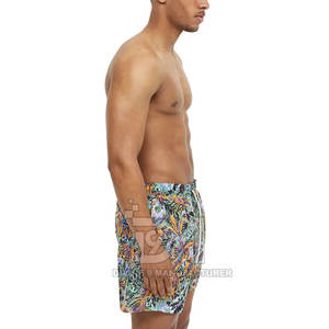 Offre Spéciale Shorts de plage pour hommes les plus vendus 100% coton solide décontracté sur mesure de haute qualité - Product Image 4