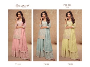 Haut sur demande Salwar Kameez luxe Antalkali Salwar costume étage longueur robe de Style indien disponible au prix d'usine - Product Image 6