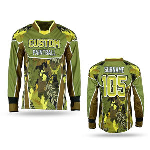 เสื้อทีมเพนท์บอลสากลจาก krosswin เสื้อเจอร์ซีย์เสื้อกีฬาทีมเพนต์บอลผ้าโพลีเอสเตอร์มีแผ่นป้องกัน100% ขายดี - Product Image 3