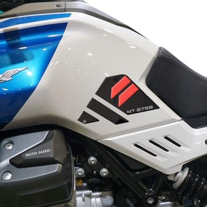 Adesivi di Protezione Laterale Moto Guzzi Stelvio Duecento Tributo, Set Adesivi Logo Serbatoio Personalizzati - Product Image 1