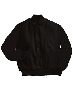 OEM Custom Wholesale Embossed Canvas Sleeves Baseball Bomber Letterman Varsity Jacket for Men Waterproof Breathable Windproof - Product Image 3